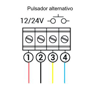 esquema conección cerradura electrónica